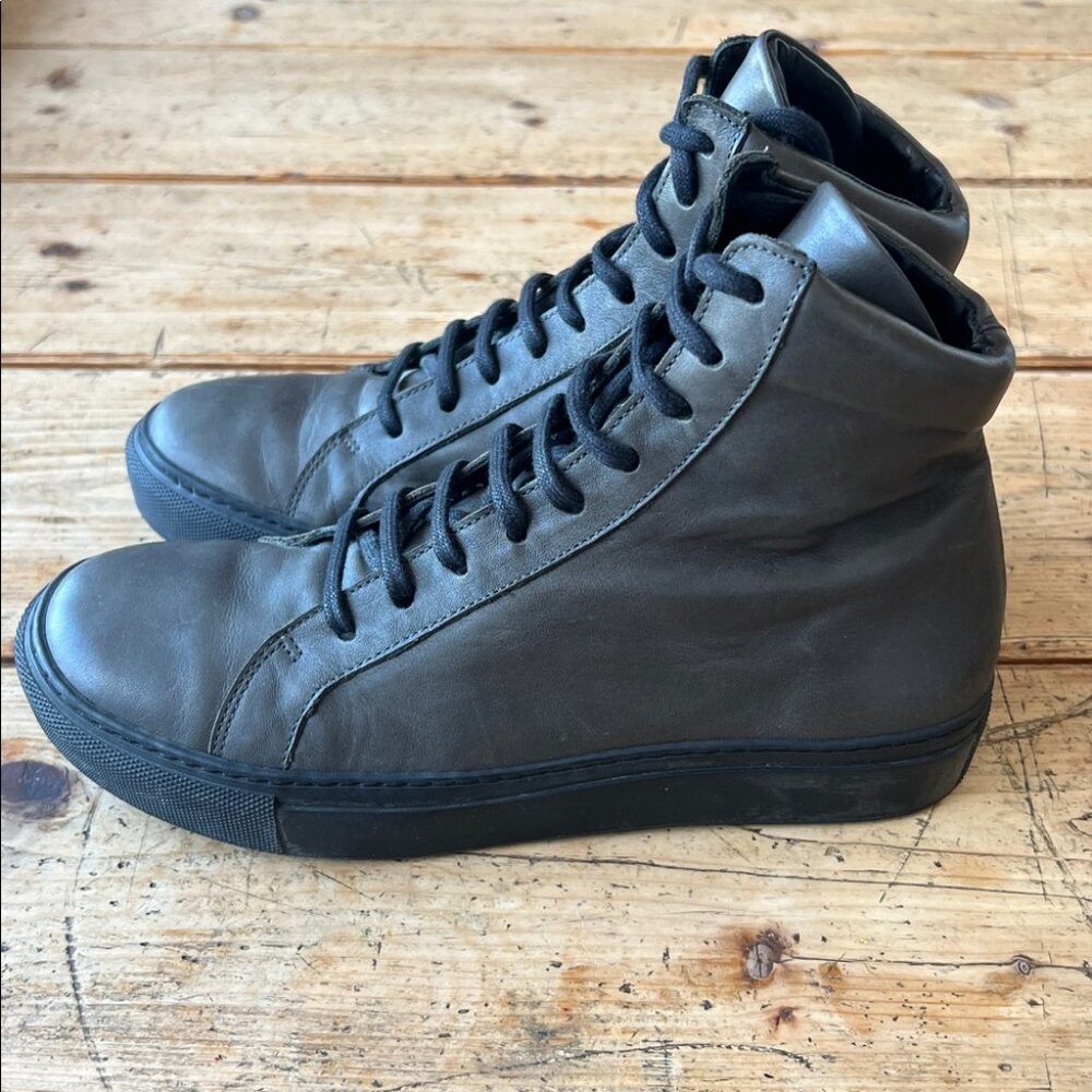 The Last Conspiracy, Olive Green High-Top Sneakers - Picture 5 of 10